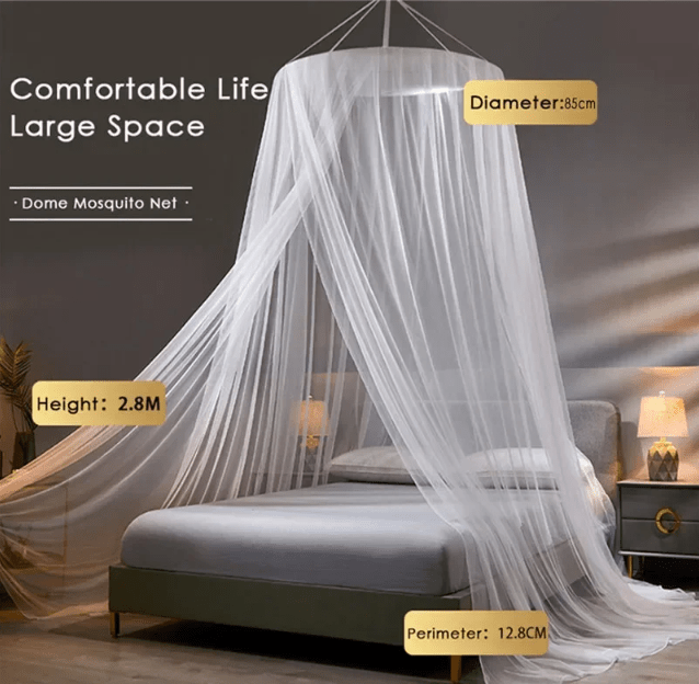Durable collapsible mosquito net, offering reliable pest control and a comfortable, breathable sleep space.