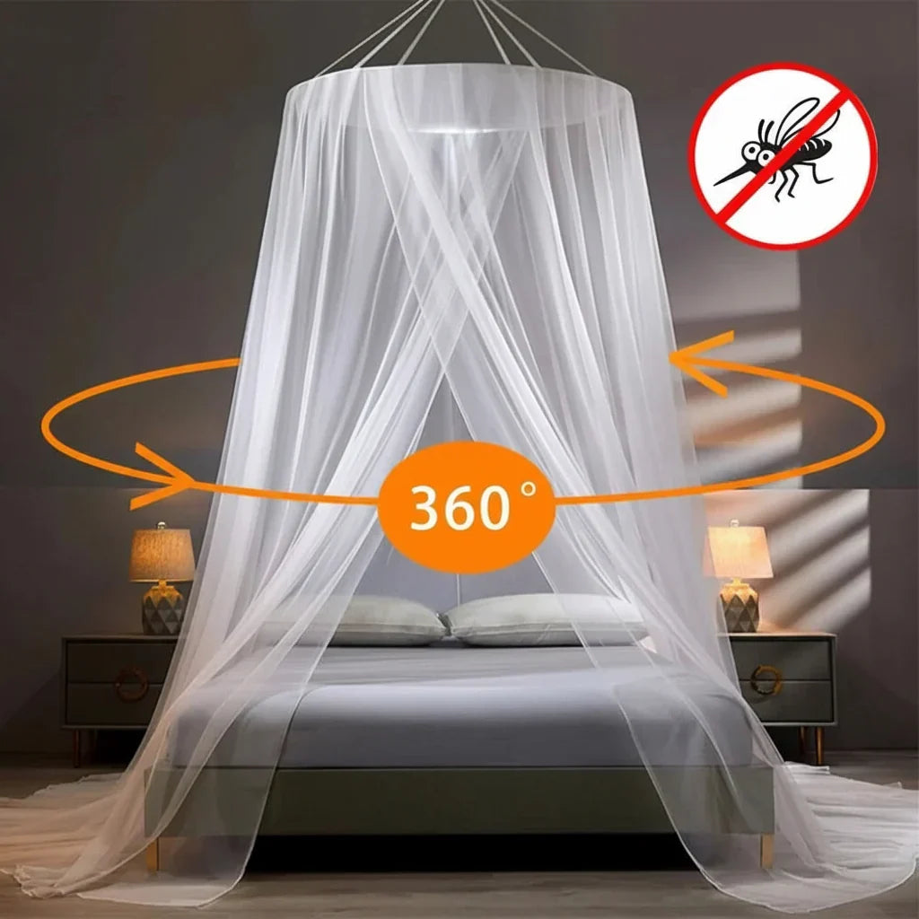 Easy-setup foldable bug screen net for beds, delivering effective insect protection and home comfort.