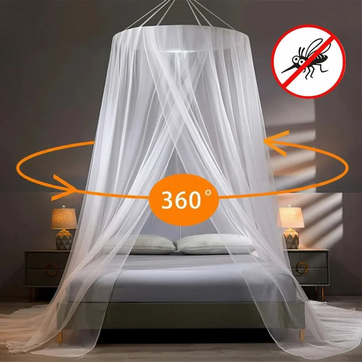 Easy-setup foldable bug screen net for beds, delivering effective insect protection and home comfort.