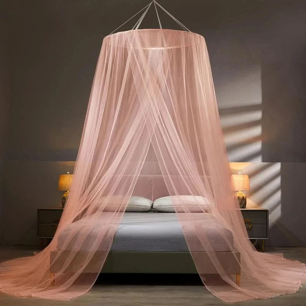 Breathable mesh bed canopy, a foldable mosquito net designed for peaceful, pest-free nights.
