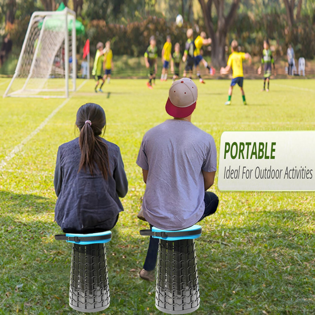 Collapsible Portable Stool with Cushion for Adults & Kids
