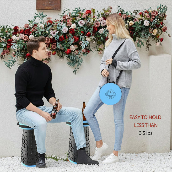 Collapsible Portable Stool with Cushion for Adults & Kids
