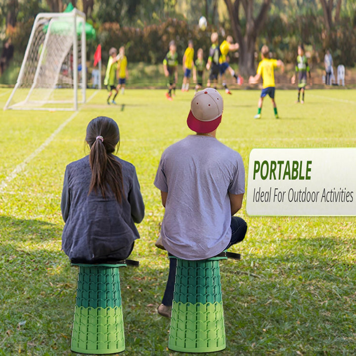 Collapsible Portable Stool with Cushion for Adults & Kids