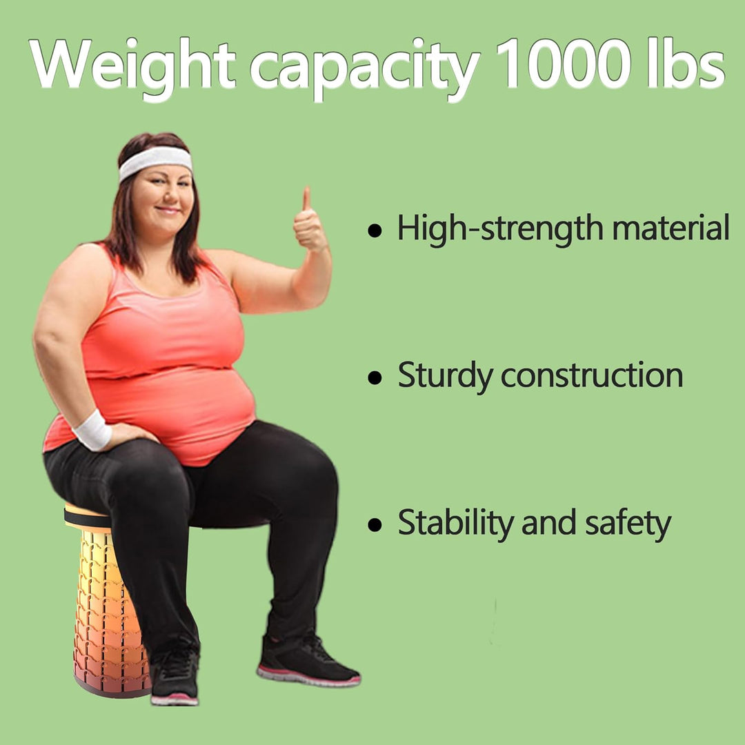 Collapsible Portable Stool with Cushion for Adults & Kids