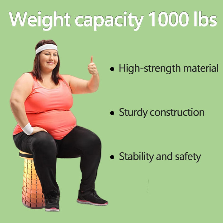 Collapsible Portable Stool with Cushion for Adults & Kids