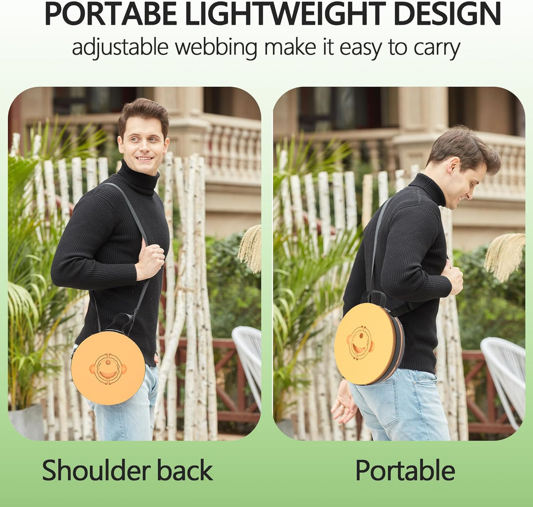 Collapsible Portable Stool with Cushion for Adults & Kids