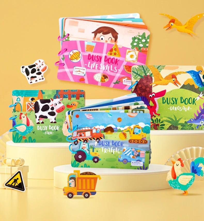 Luna Kinder Zintuigenboek: a soft fabric sensory book, stimulating toddler activity & visual learning.