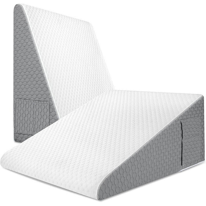 Wedge pillow designed for heartburn relief & snoring solution, ensuring comfortable sleep & proper elevation.