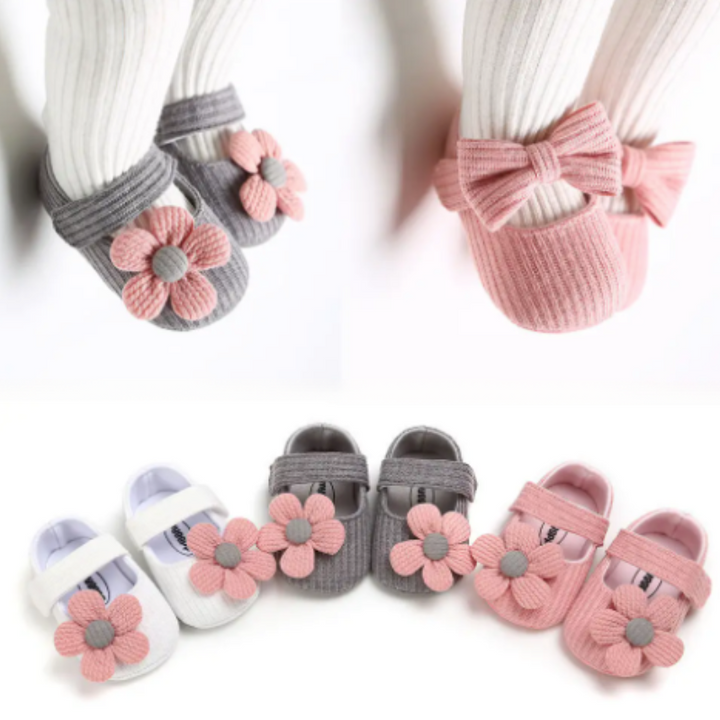 Comfortable baby first step shoes with soft sole for little explorers. Ideal for crawling & walking.