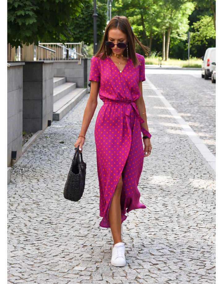 Women's Lina comfortable summer dress. Loose fit, flowy, versatile for warm weather, casual & vacation.