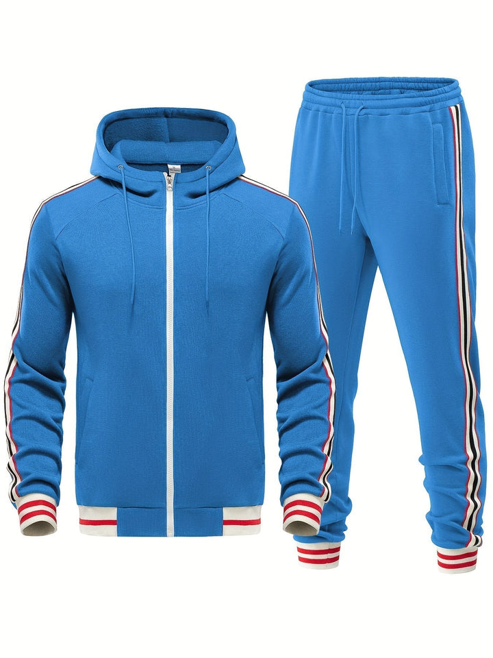 Men's comfortable athletic tracksuit, a perfect active outfit for workouts or relaxed casual wear. Damon model.