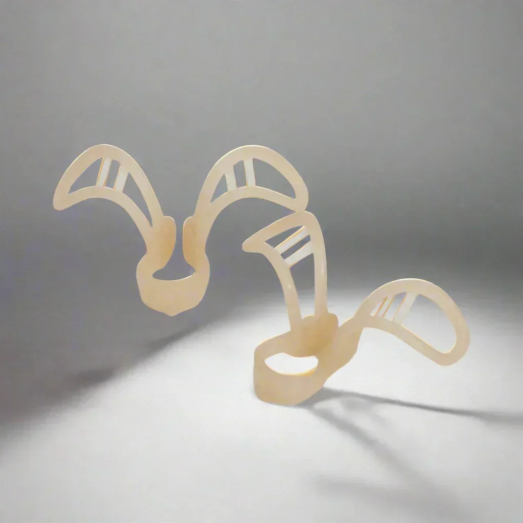 Soft silicone sleep aid for anti-snoring. Ensures comfortable breathing & restful night sleep.