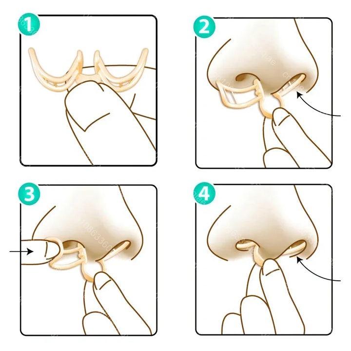 Experience peaceful sleep with this comfortable anti-snoring breathing aid. Snoring relief guaranteed.