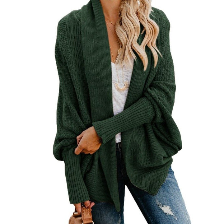Versatile oversized women's cardigan, ideal for seasonal layering & adding chic fashion to any outfit.