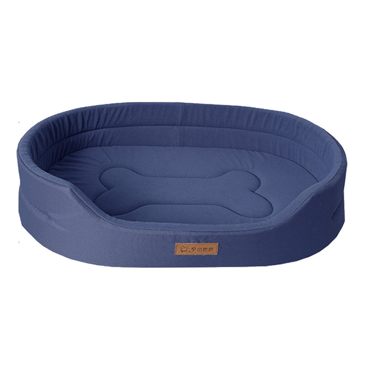 Plush, washable, anti-slip waterproof dog bed for ultimate pet comfort and durability.
