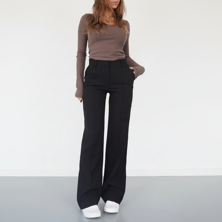 Elisa wide-leg pants, odor-neutralizing for all-season casual wear