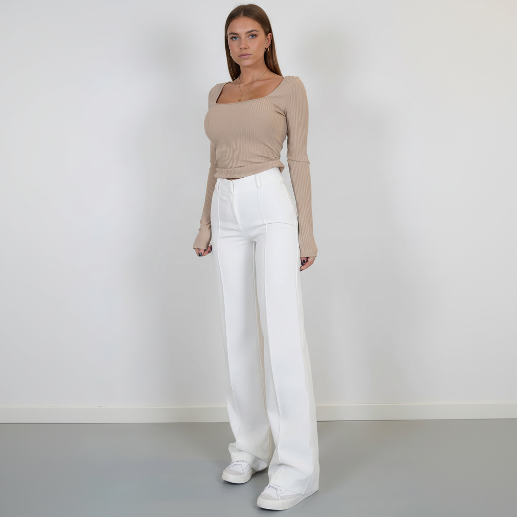 All-season women's wide-leg trousers, comfortable and odor-neutralizing