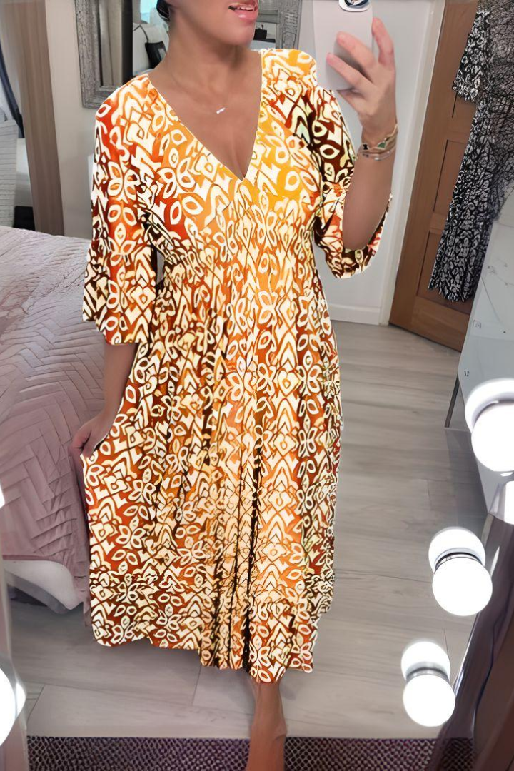 Elegant women's wrap maxi dress with adjustable fit, ideal for special occasions, evening wear, or summer fashion.
