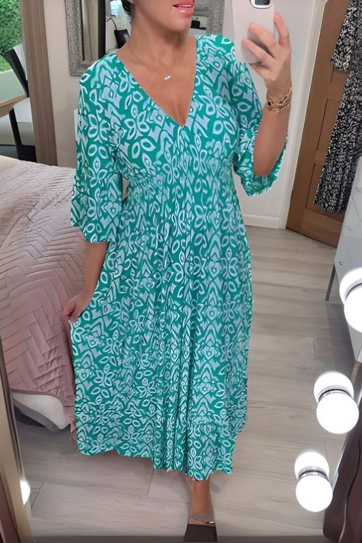 Adjustable wrap maxi dress for women, offering comfort and elegant style, ideal for summer, evening, or casual fashion.