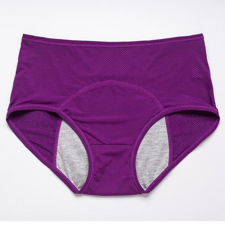 Pink comfortable leak-proof period panties for women, ideal for daily intimate wear.
