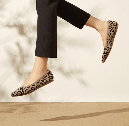 Soft ladies' flats, Mila comfort ballerinas. Perfect casual chic footwear for warm weather.