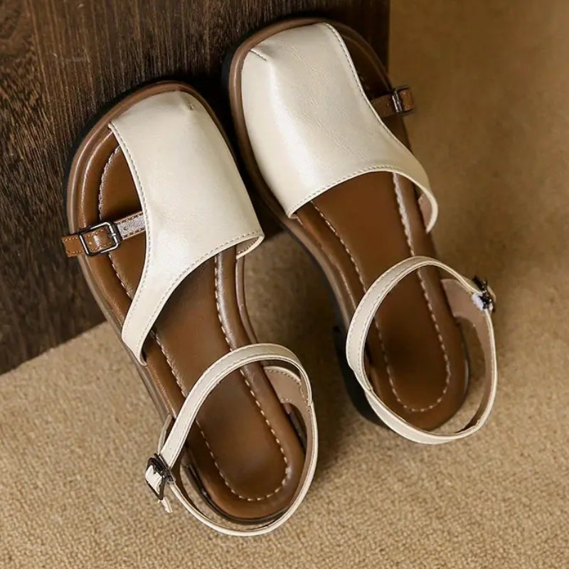 Chic women's square toe ballet flats, versatile fashion shoes with an elegant ankle strap for any occasion.