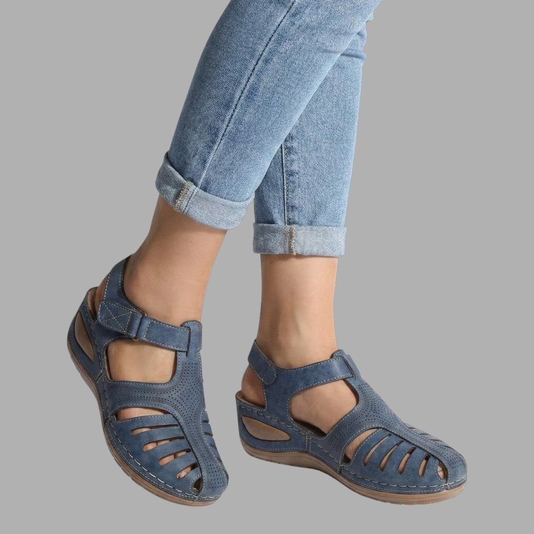 Stylish breathable wedge sandals for women. Ideal summer shoes for everyday comfort and casual wear.