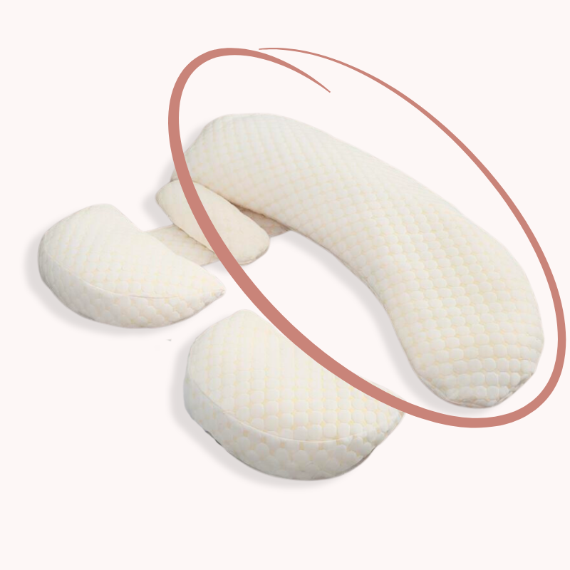 ComfortPlus ergonomic body pillow wedge for sleep support, back & hip pain relief, promoting posture alignment.