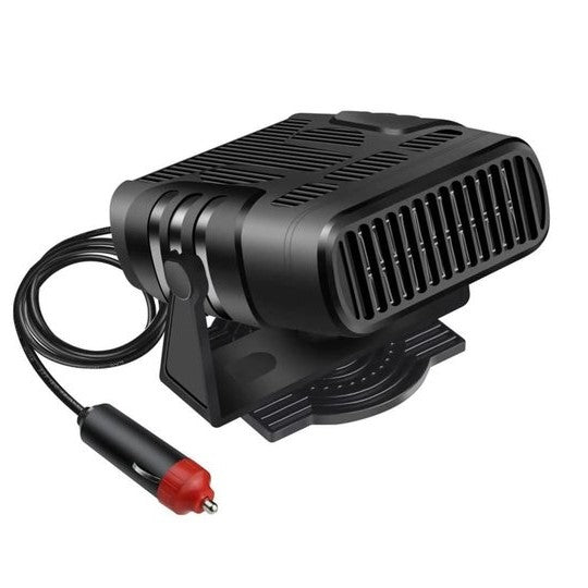 Versatile 12V car heater & defroster with cooling fan. Portable vehicle accessory for all-season comfort.