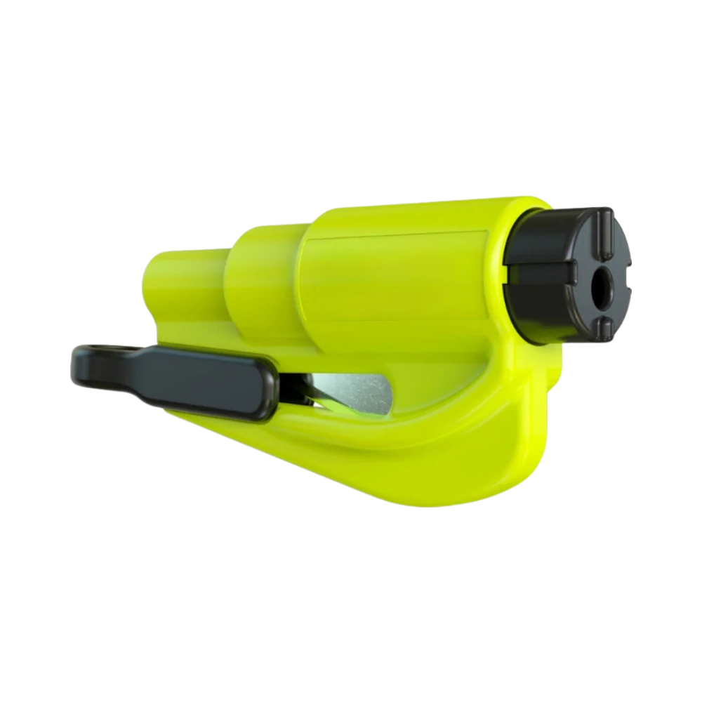Durable 2-in-1 window breaker and seatbelt cutter for quick car escape. Must-have auto emergency accessory.