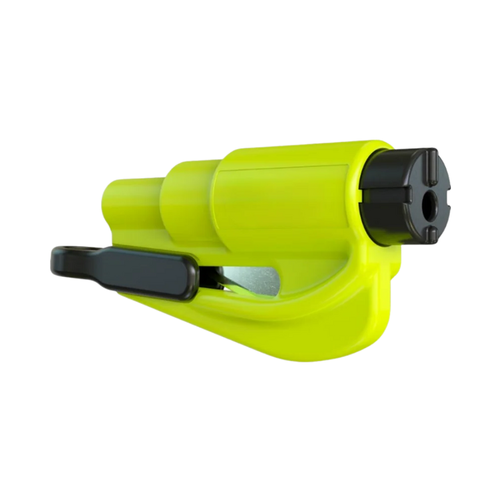 Durable 2-in-1 window breaker and seatbelt cutter for quick car escape. Must-have auto emergency accessory.