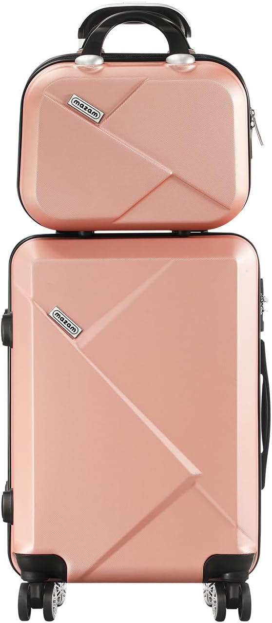 Modern hardshell 2-piece compact carry-on luggage, perfect for short trips with effortless spinner wheels.