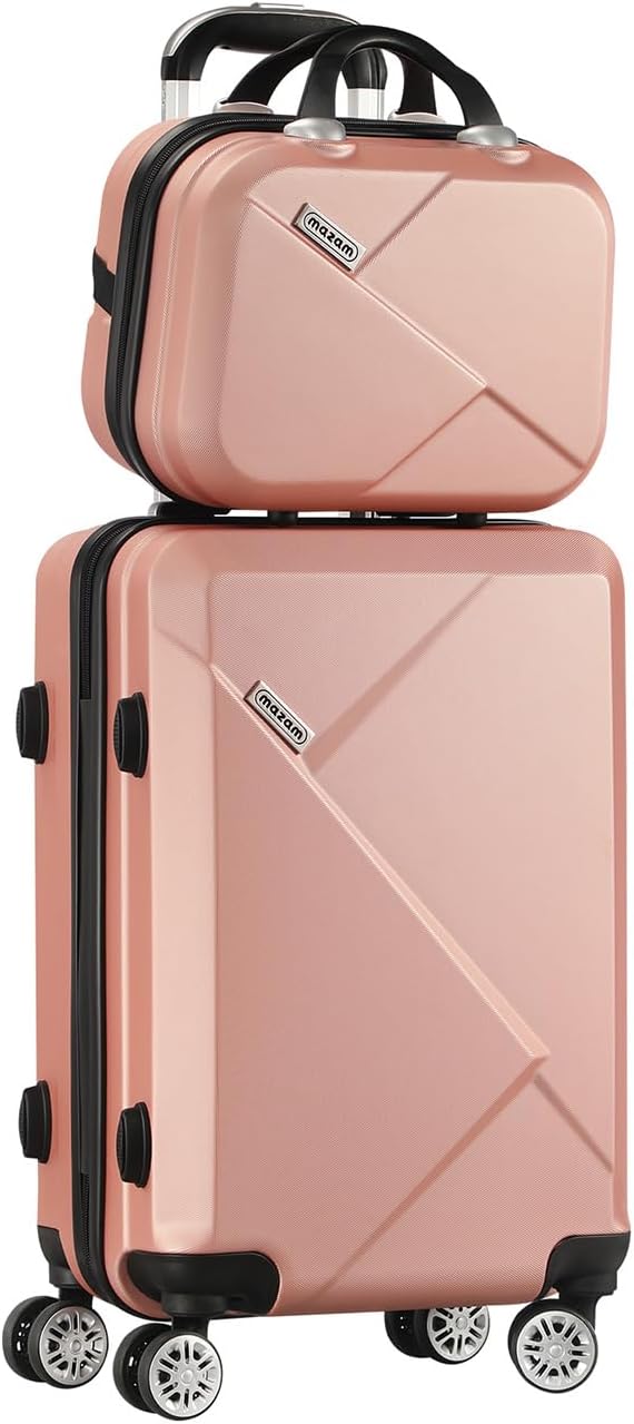 Compact carry-on 2-piece luggage set from JetTrek, designed for easy mobility with spinner wheels.