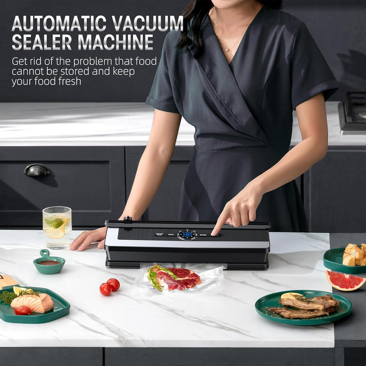 Kitchen appliance: 8-in-1 vacuum sealer for extended food freshness and home improvement.