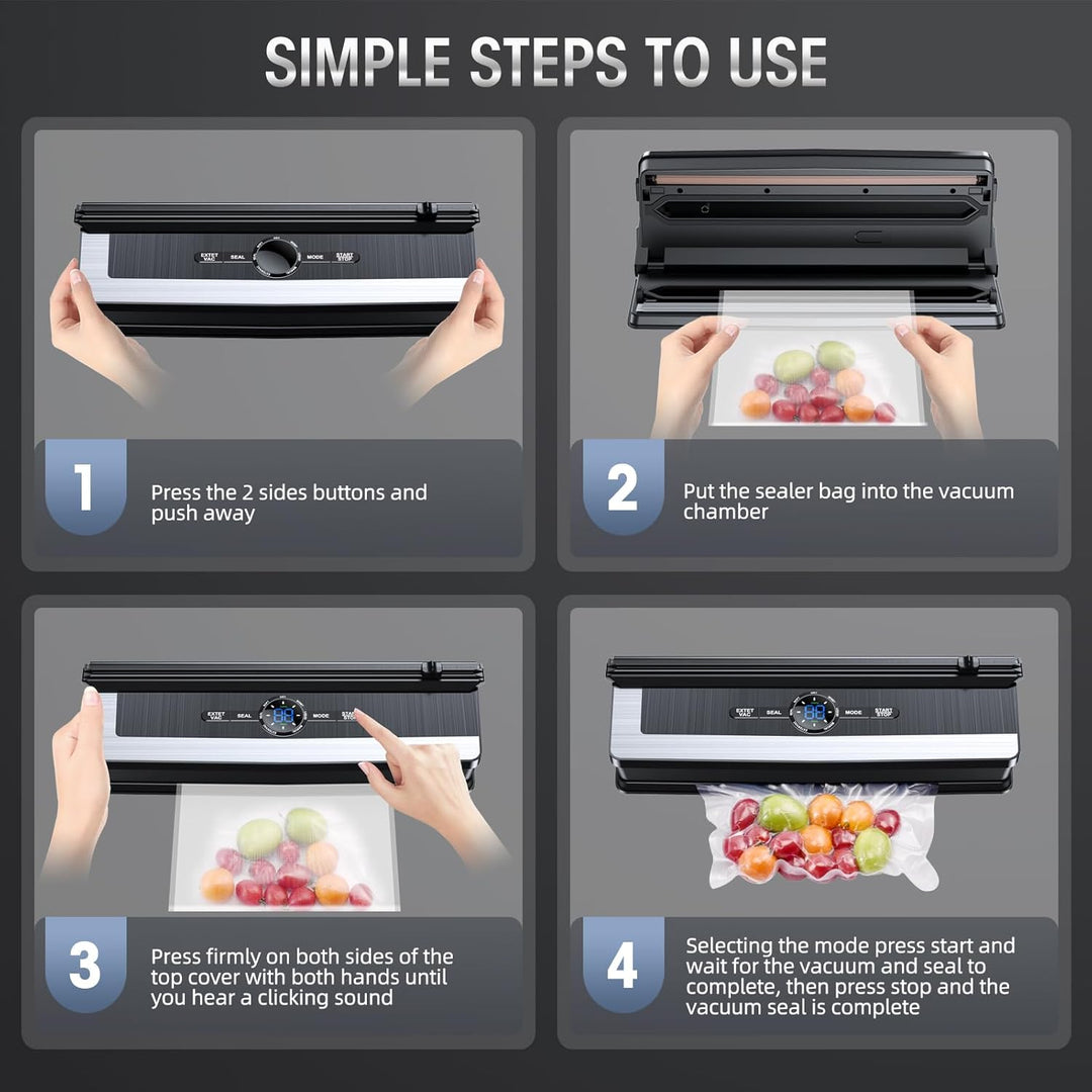 Home improvement food preservation tool: 8-in-1 vacuum sealer for optimal food storage.