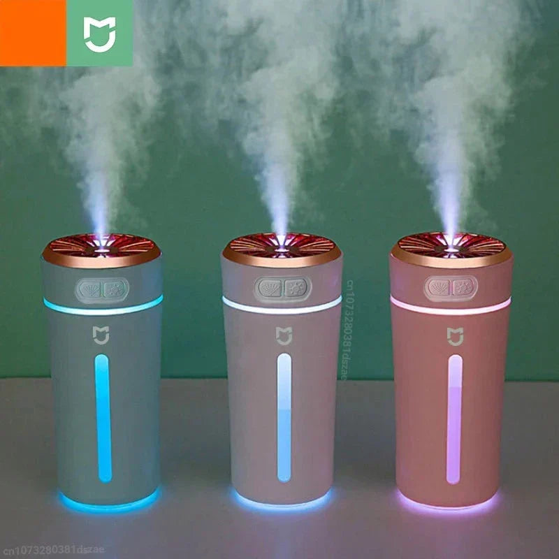 Modern, compact AeroMist USB mist maker, perfect for small spaces, featuring quiet operation.