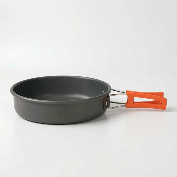 Compact outdoor cooking gear for hikers & campers. Durable aluminum pots & pans ensure reliable camp kitchen use.