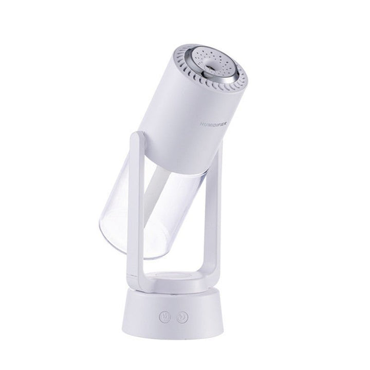 Relief from dry air: AquaSpin rotating humidifier, automatic & portable, ensures fresh, comfortable air quality.