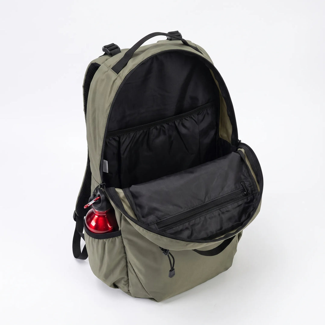 Durable compact foldable black travel daypack backpack, lightweight outdoor gear for hiking & easy storage.