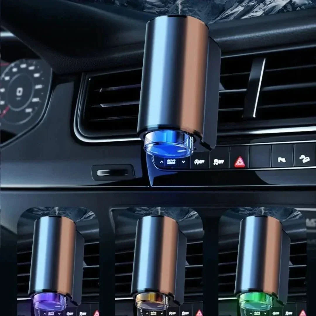 Portable car essential oil diffuser, USB powered, auto accessory for on-the-go aromatherapy.