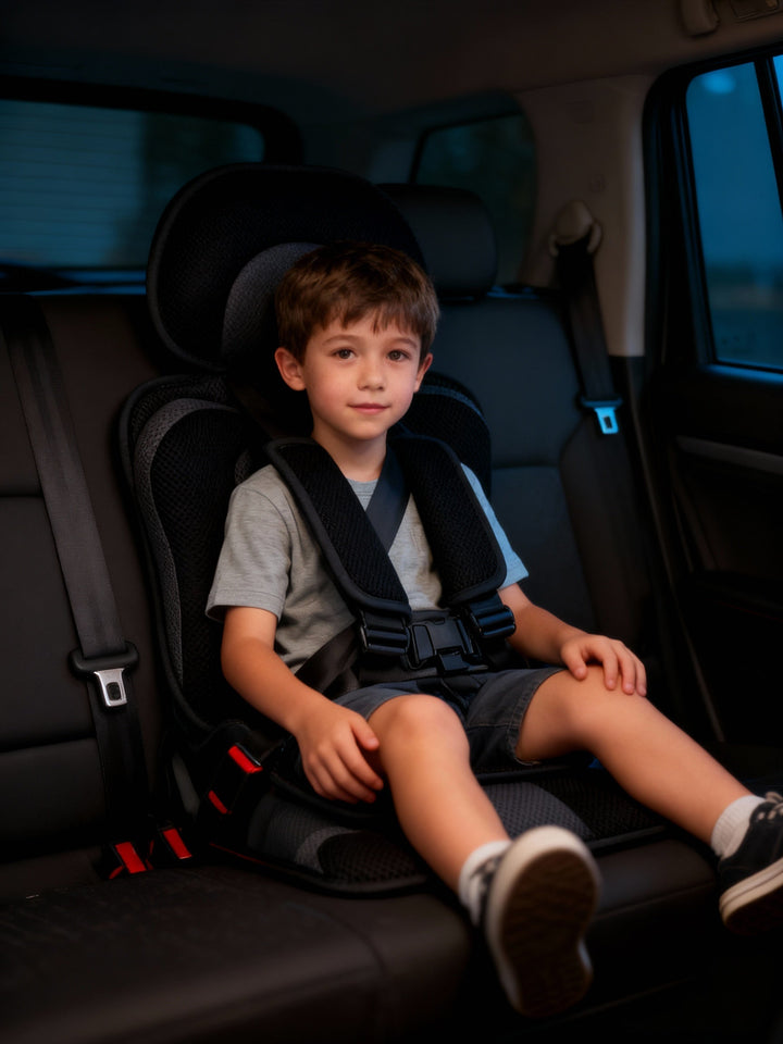 Lightweight portable booster, essential for safe toddler car travel.