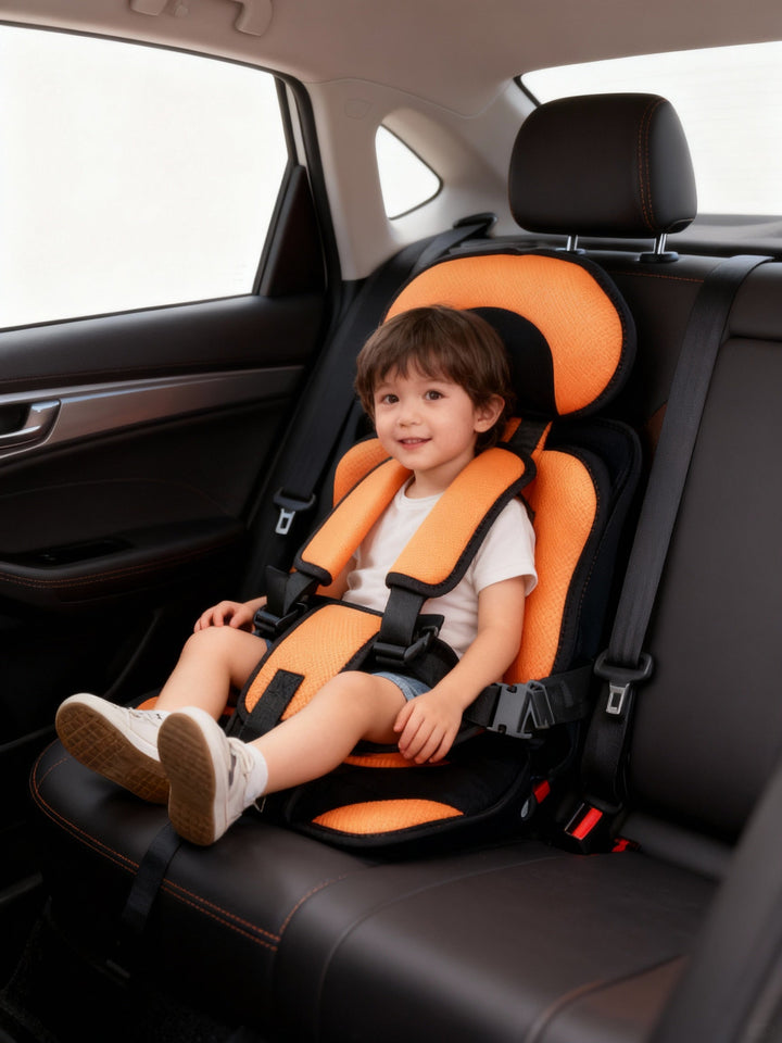 Child car seat with advanced safety features for peace of mind while traveling.