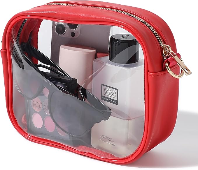 Unisex VisiBag clear crossbody, perfect for keeping items visible and secure