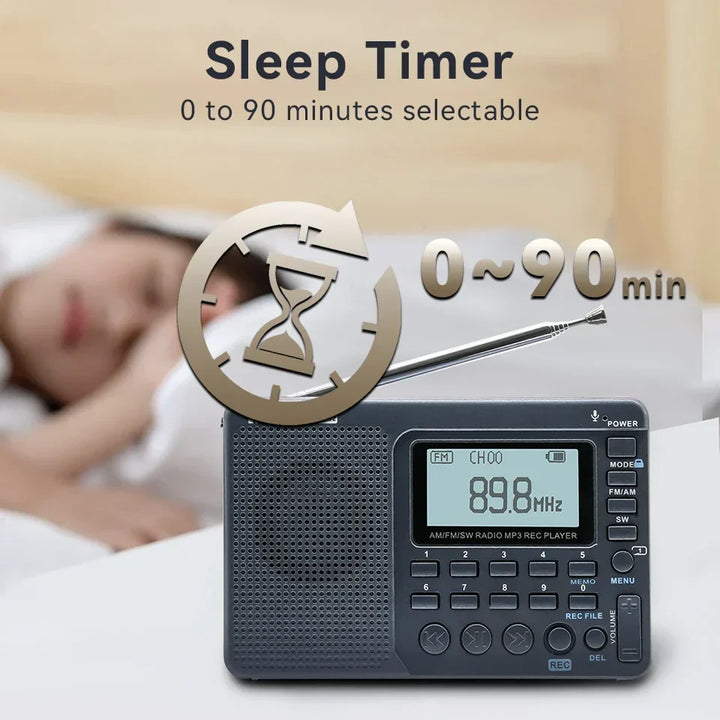 Durable, compact AM/FM/SW emergency radio for outdoor adventures, shortwave listening, and travel.