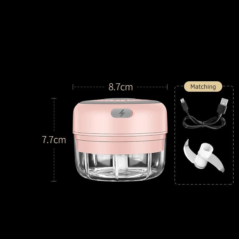 Fast & efficient electric vegetable chopper, a compact small appliance for daily cooking.