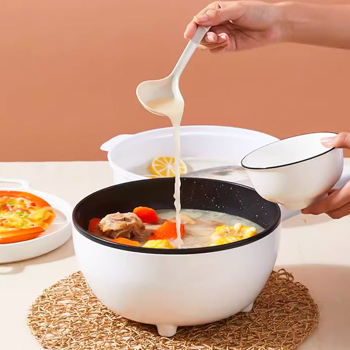 Sleek CookEase multi-functional electric frying pan & steamer. Compact design for modern kitchens & healthy cooking.