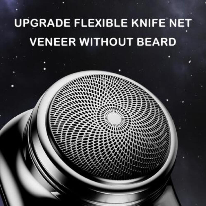 Travel-friendly mini electric shaver for men, rechargeable for a quick, smooth facial & body shave on the go.