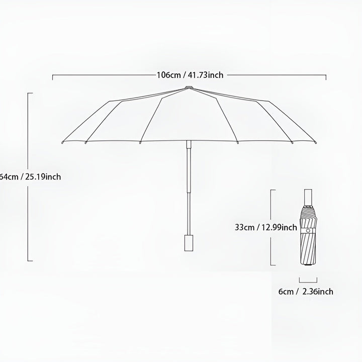 Unisex compact umbrella for sun & rain, UV protective & weather-resistant, travel-friendly.