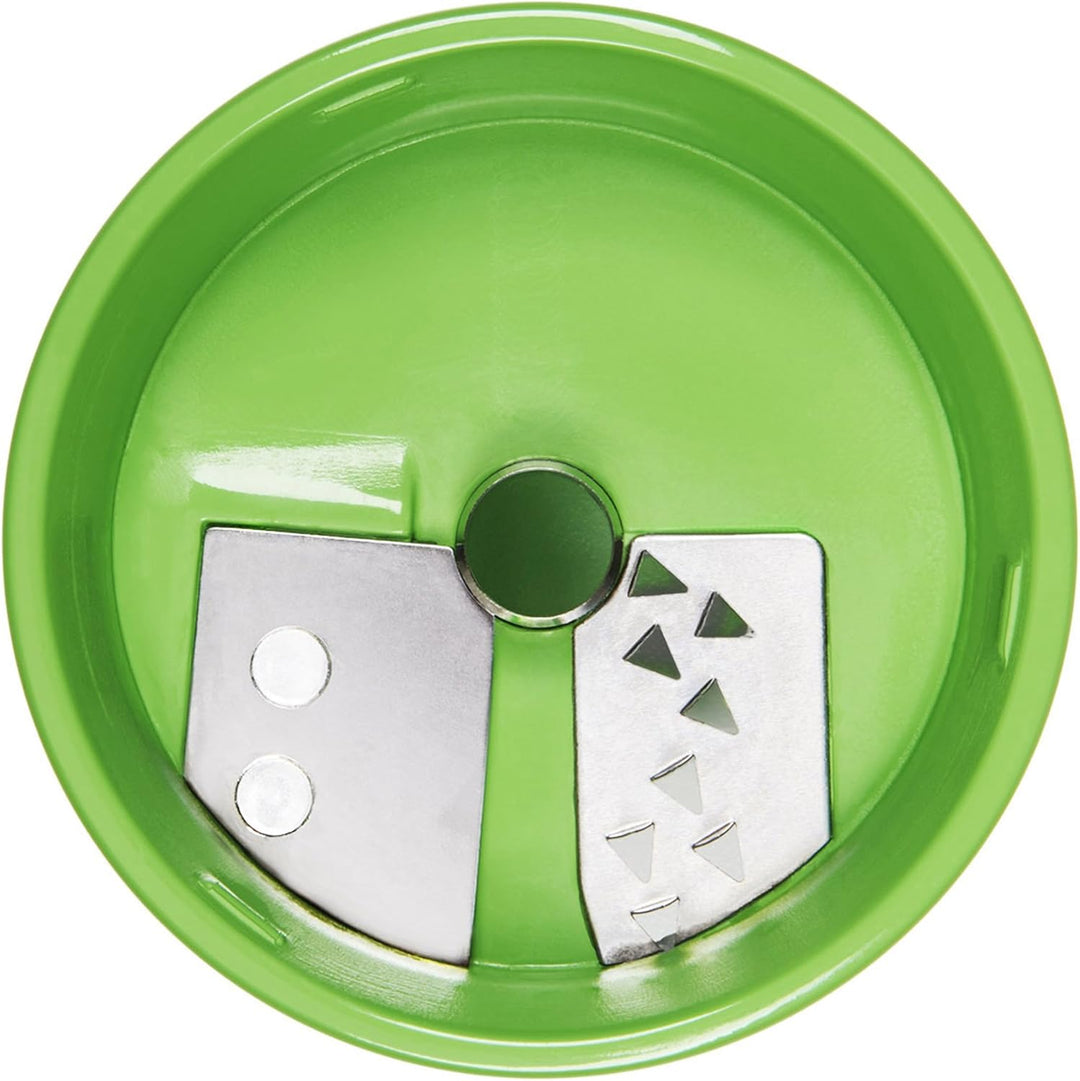 Portable hand-held spiralizer, essential kitchen tool for fresh, healthy zoodles on-the-go.