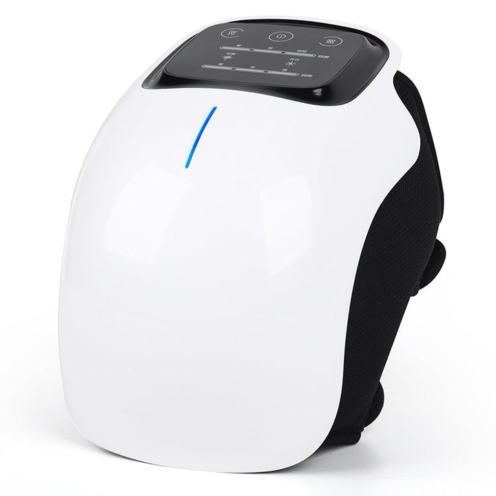 Portable knee massager for joint support & muscle recovery. Cordless for targeted knee pain relief.